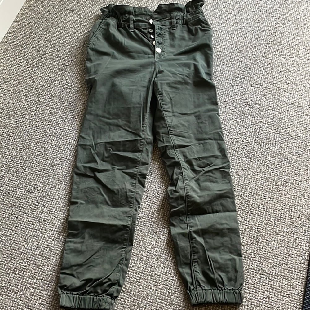 Veronica Beard army paper bag taper leg pant Sz 27/4